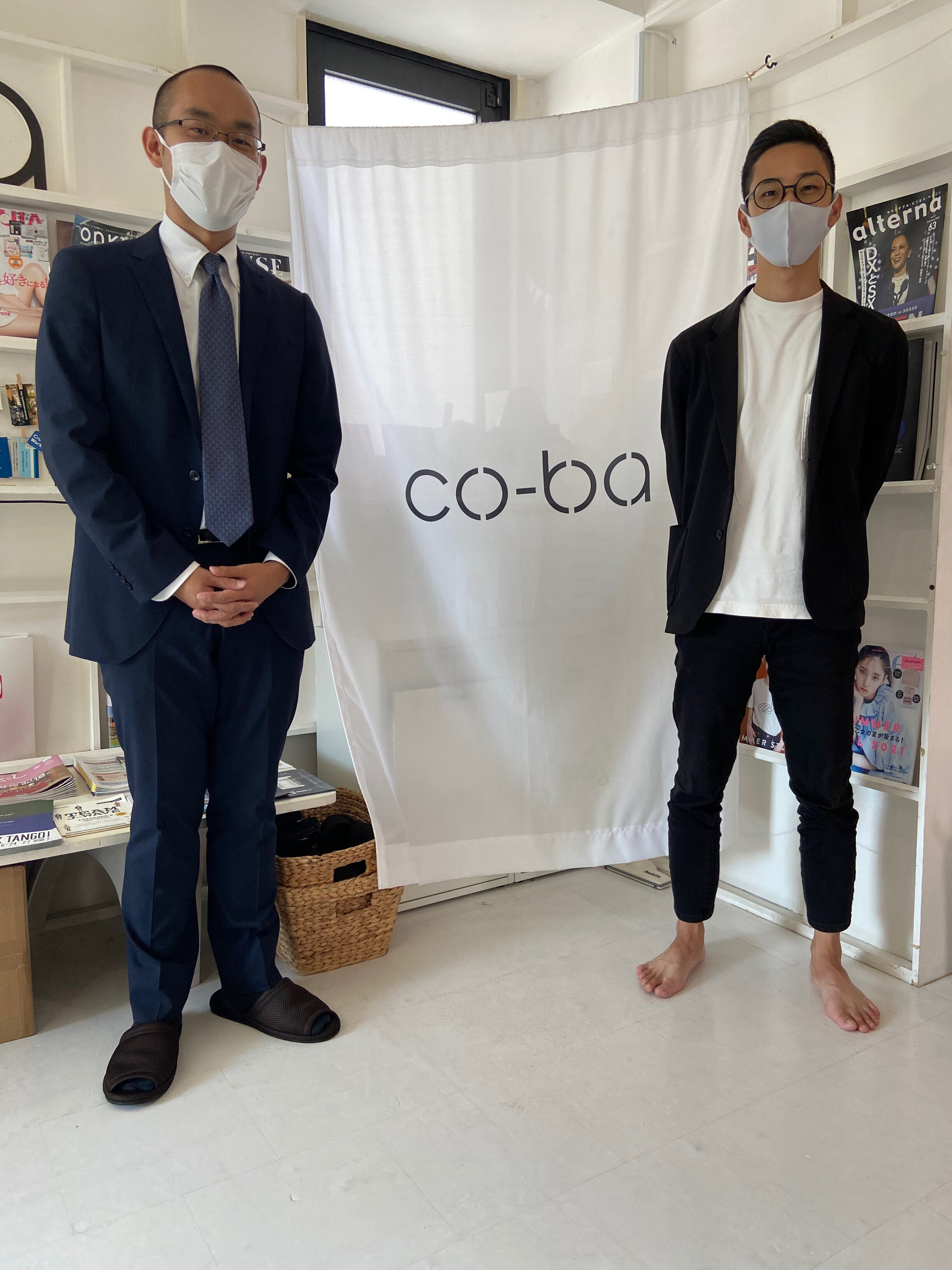 co-ba shibuya 入口にて